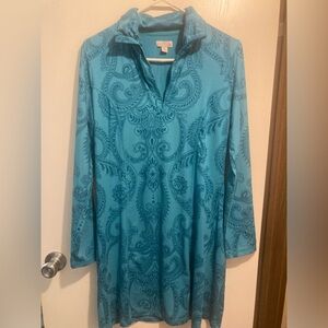 Tehama teal dress